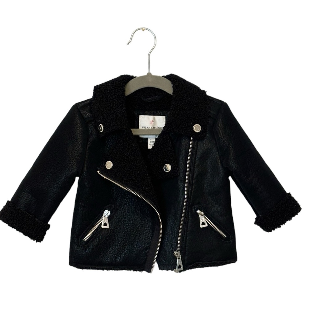 URBAN REPUBLIC Girls Bonded Moto Jacket Sz 18mo